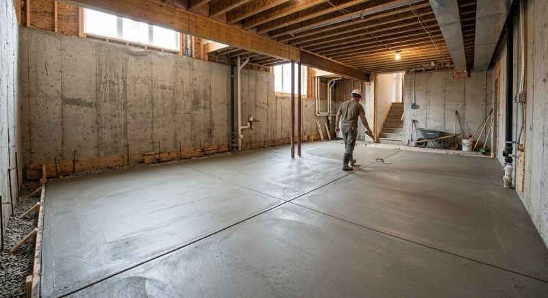 Basement Concrete Installation in Palm Beach Gardens, FL